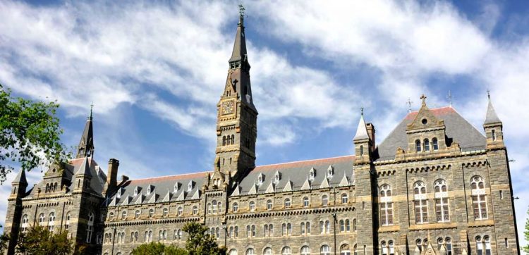Georgetown University, which offers several social entrepreneurship programs. 