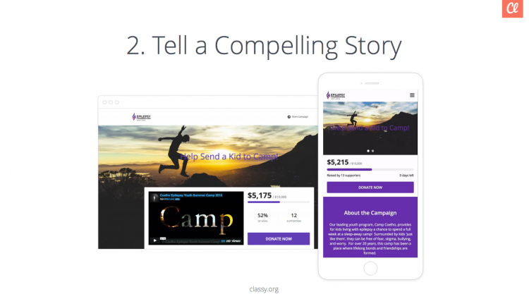 crowdfunding webinar story slide