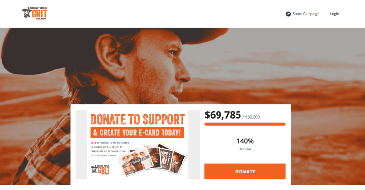 John Wayne Cancer Foundation microsite
