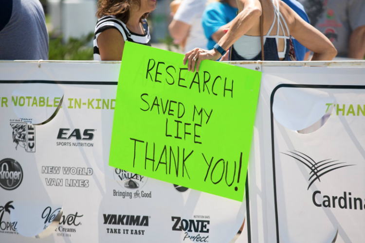 pelotonia cycling event sign