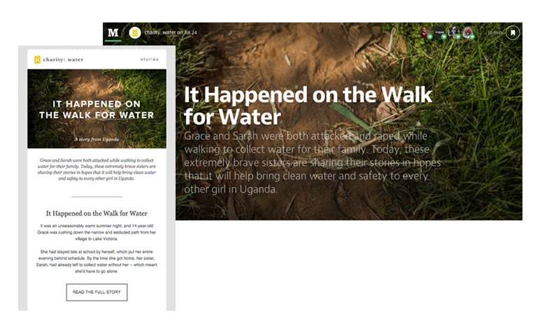 charitywater Email Medium