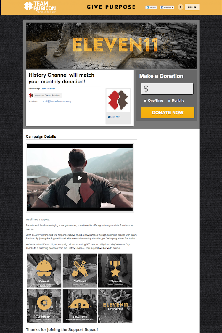 team-rubicon-eleven11-donation-page