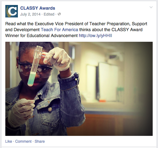 Nonprofit Facebook Photo Post