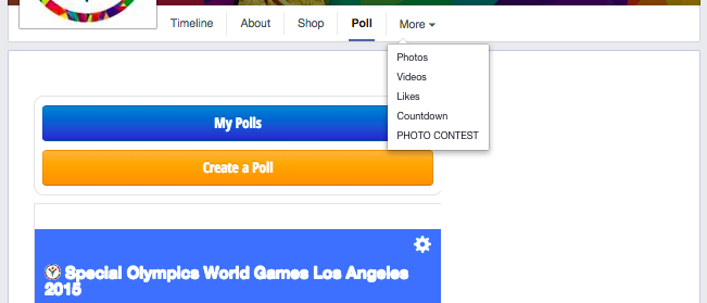 Special Olympics Facebook Poll